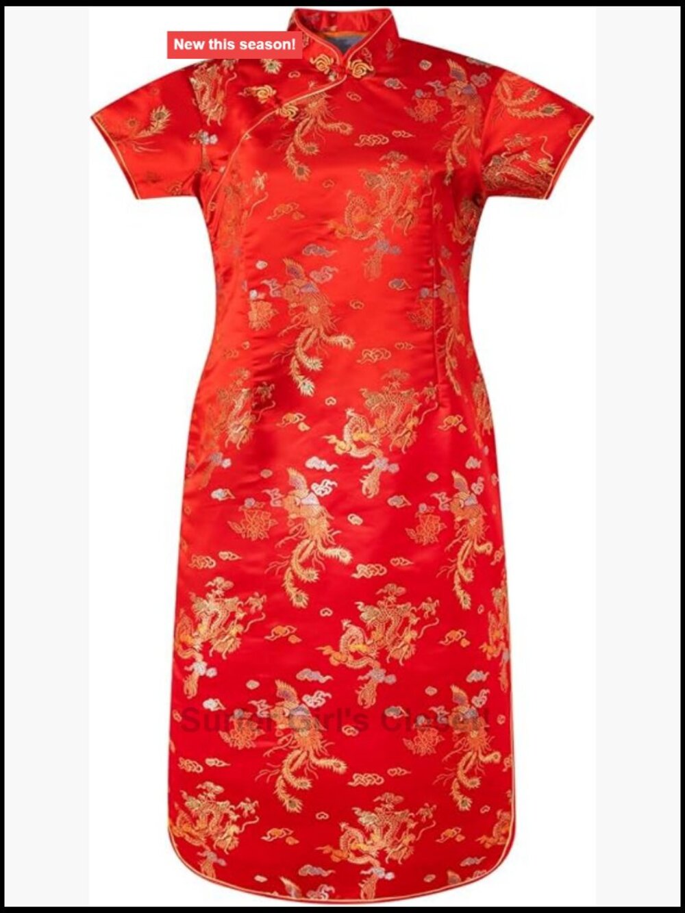 Cheongsam Chinese New Year Maxi Dress Spring Festival Qipao